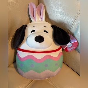 Easter Squishmallow Snoopy Peanuts Pastel Egg NWT Plush Toy Bunny Ears